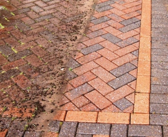 paved during  cleaning process